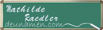 Mathilde Raedler Visitenkarte